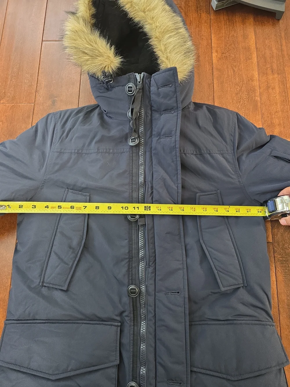 Men's J.Crew Nordic Field Parka Primaloft Navy Size Small